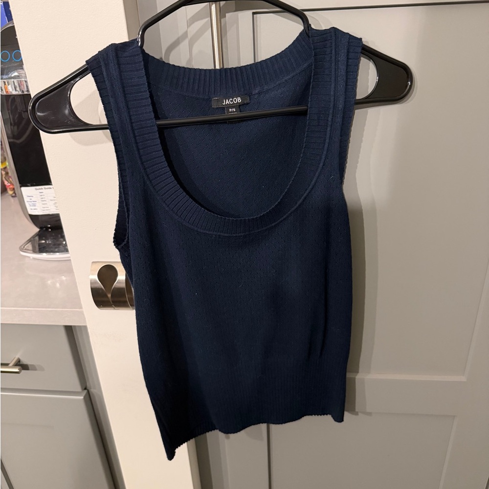 Jacob Women's Deep Blue Tank Top. Gently Used
